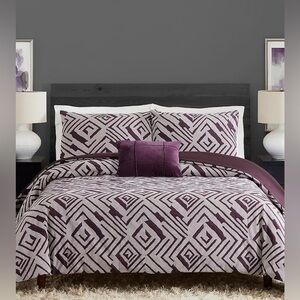 Ayesha Curry Abstract Geo 3-Piece Duvet Cover Set